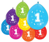 1 Jaar Ballonnen 8st